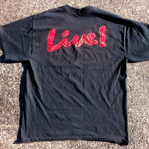 VTG LIVE! 90s SCRIPT TEE BAND PUNK ROCK CYBER BRED